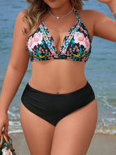Biquini feminino estampado cintura alta Jazmin. Plus Size