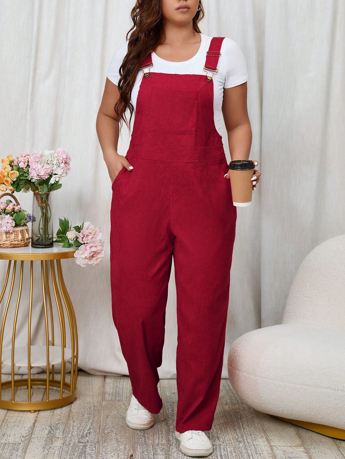 Macacão feminino Caroline. Plus Size