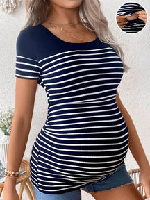Blusa materna listrada Beatriz
