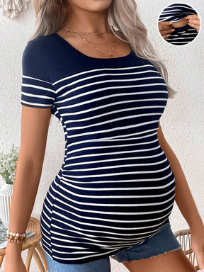 Blusa materna listrada Beatriz