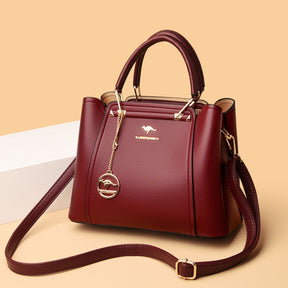 Bolsa Feminina de Couro Legítimo Luxuosa Corelle