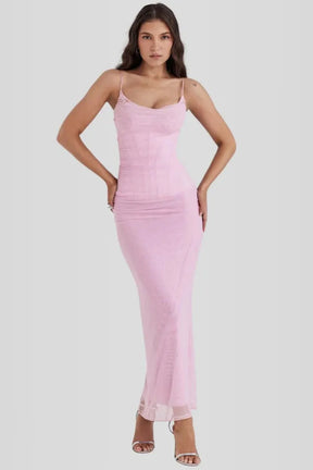Vestido Longo Slim Fit - Modelo Nhayra