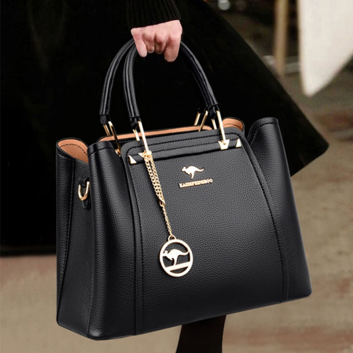 Bolsa Feminina de Couro Legítimo Luxuosa Corelle