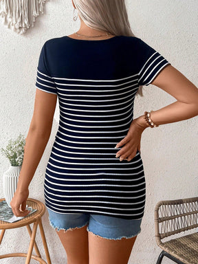 Blusa materna listrada Beatriz