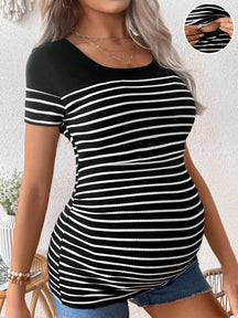 Blusa materna listrada Beatriz