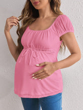 Blusa materna com detalhe de renda Lissa
