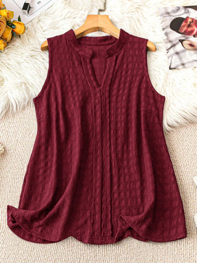 Camisa Regata Feminina Decote em V Regiane. Plus Size