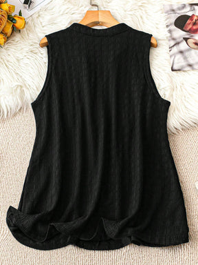 Camisa Regata Feminina Decote em V Regiane. Plus Size