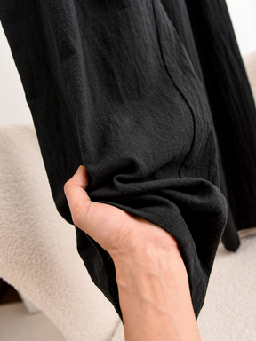 Calça feminina de Linho Priscila. Plus Size
