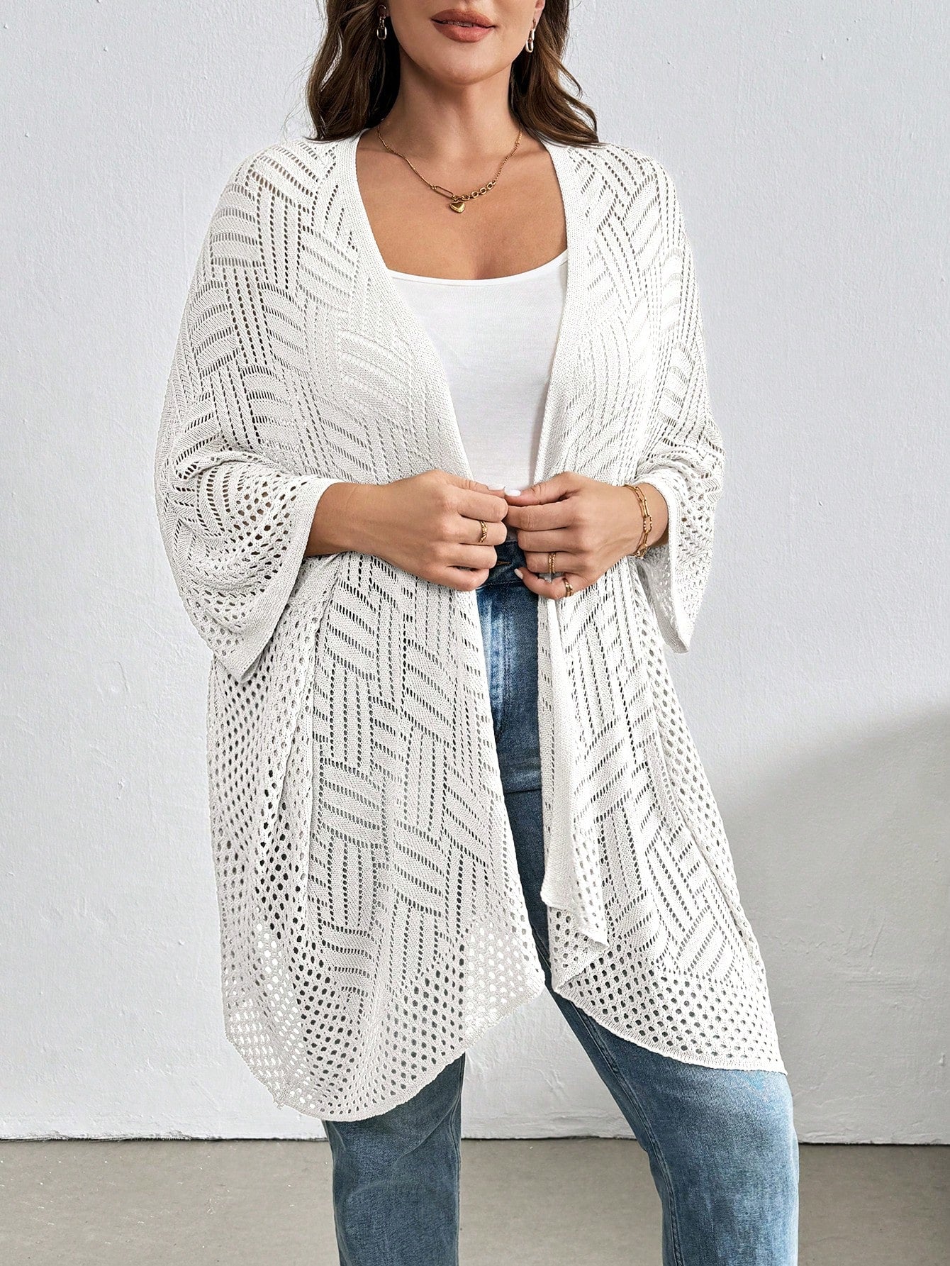Suéter de Lã Feminino com Detalhe Vazado - Melissa.Plus Size