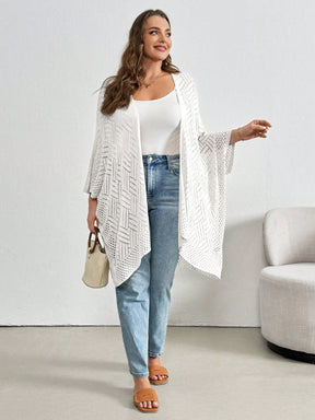 Suéter de Lã Feminino com Detalhe Vazado - Melissa.Plus Size