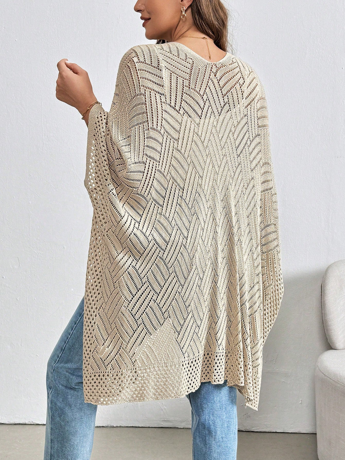Suéter de Lã Feminino com Detalhe Vazado - Melissa.Plus Size