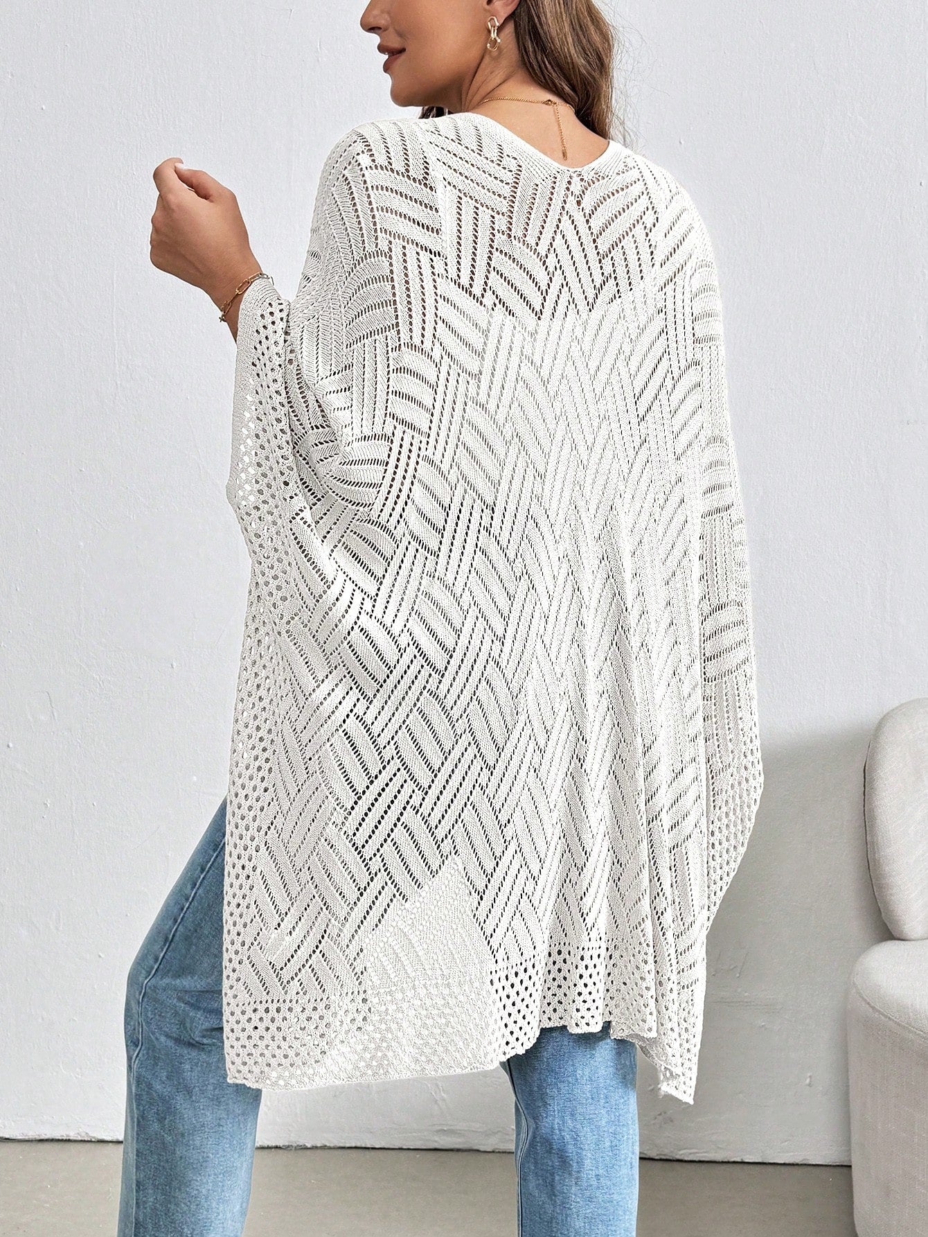 Suéter de Lã Feminino com Detalhe Vazado - Melissa.Plus Size