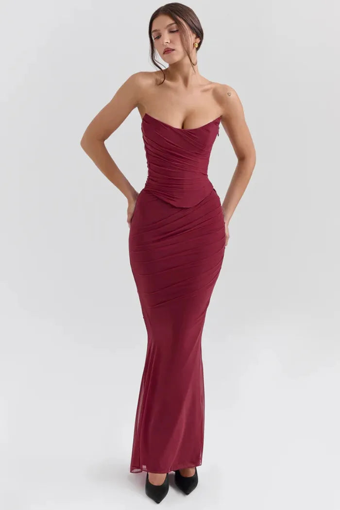 Vestido Maxi Espartilho - Modelo Betty