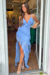 Vestido longo fluído - Modelo Miranda