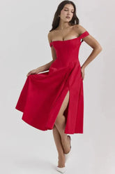 Vestido Midi  Estilo corset - Modelo Aryana