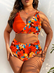 Biquini Feminino cintura alta Leia. Plus Size