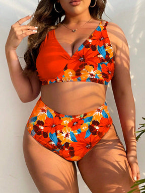 Biquini Feminino cintura alta Leia. Plus Size