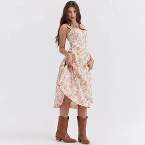 Vestido Midi  Estilo corset - Modelo Aryana