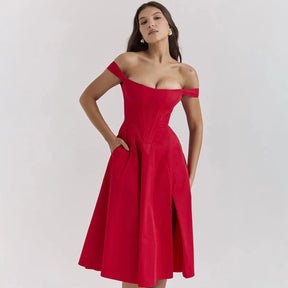 Vestido Midi  Estilo corset - Modelo Aryana