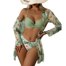 Conjunto de Biquíni Feminino Cintura Alta e Sutiã Tomara que Caia