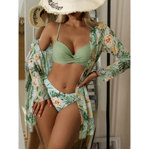 Conjunto Biquíni Feminino Saia de Praia com Bojo Corelle
