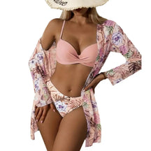 Conjunto de Biquíni Feminino Cintura Alta e Sutiã Tomara que Caia