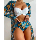 Conjunto Biquíni Feminino Saia de Praia com Bojo Corelle