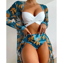 Conjunto Biquíni Feminino Saia de Praia com Bojo Corelle