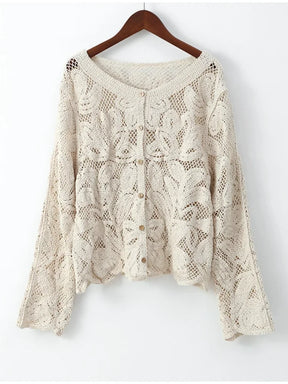 Blusa Feminina de Renda Vazada - Alice