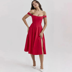 Vestido Midi  Estilo corset - Modelo Aryana