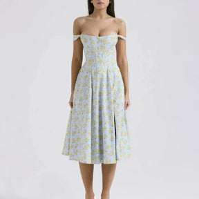 Vestido Midi  Estilo corset - Modelo Aryana