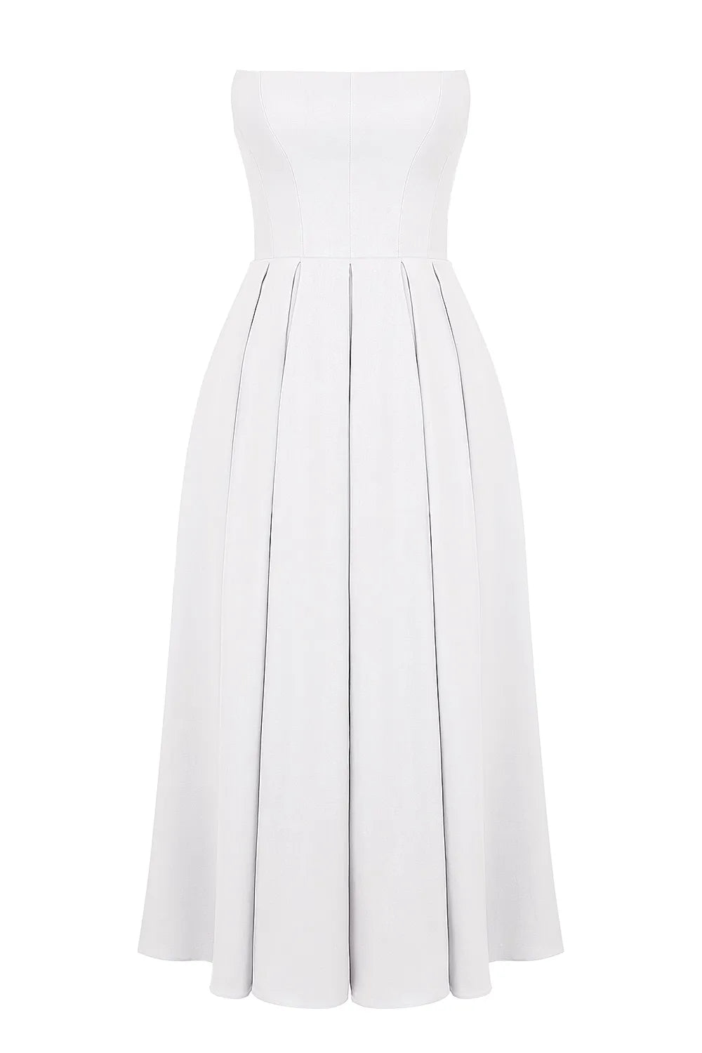 Vestido Feminino  Midi Sem Alça -  Modelo Audrey