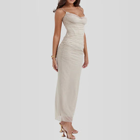 Vestido Longo Slim Fit - Modelo Nhayra