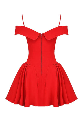 Vestido Curto Modelador Off Shoulder