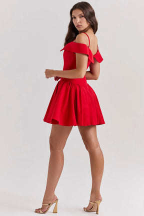 Vestido Curto Modelador Off Shoulder