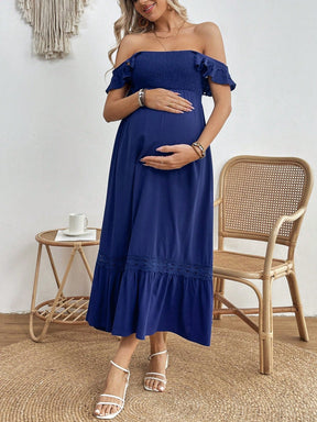 Vestido Feminino Maternal com manga voadora Mimi