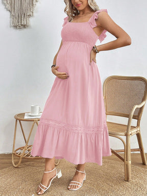 Vestido Feminino Maternal com manga voadora Mimi