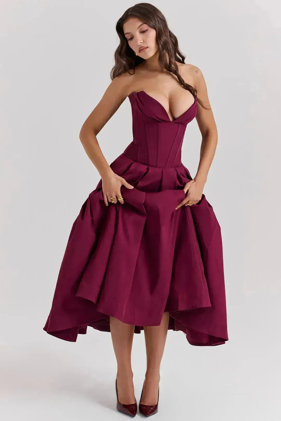 Vestido Espartilho Modelador  - Modelo Cristina
