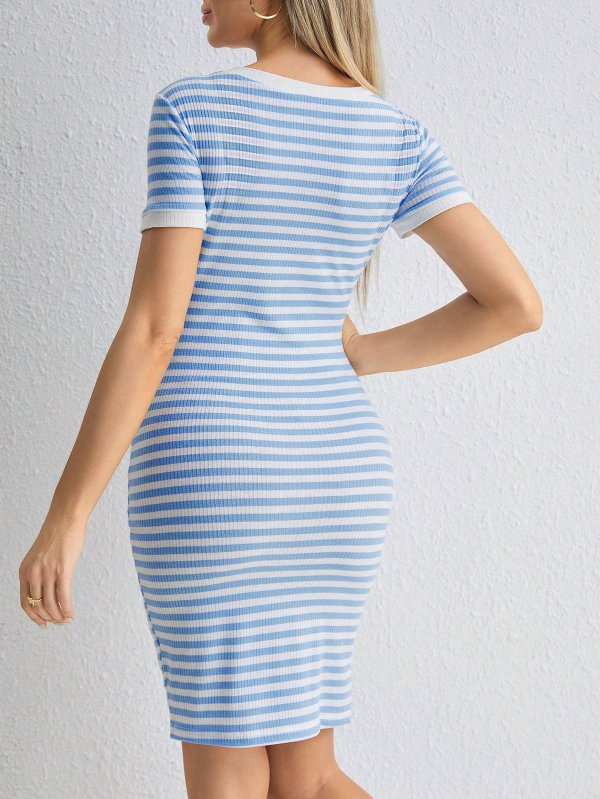 Vestido Feminino Maternal Listrado Heloí