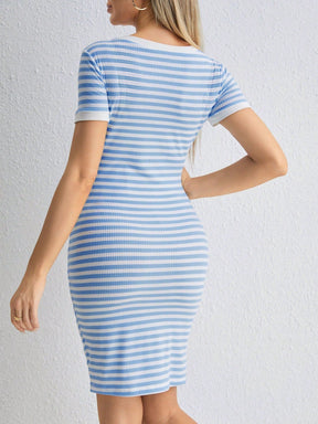 Vestido Feminino Maternal Listrado Heloí