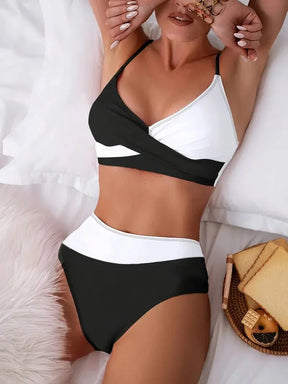 Biquíni Feminino Cruzado Duas Cores Mavie