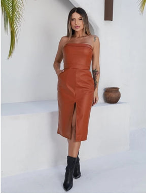 Vestido Couro Samira