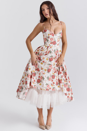 Vestido Midi Cloe - Modela a Cintura | Dupla Camada