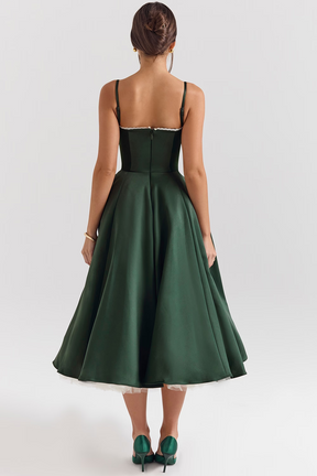 Vestido Midi Cloe - Modela a Cintura | Dupla Camada