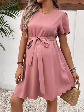 Vestido Feminino Maternal com cinto Susana