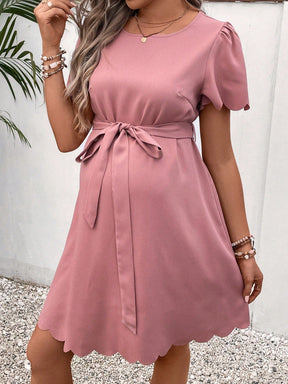 Vestido Feminino Maternal com cinto Susana