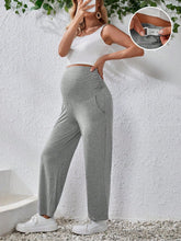 Calça Feminina Maternidade Cintura Larga e Bolso Naomi