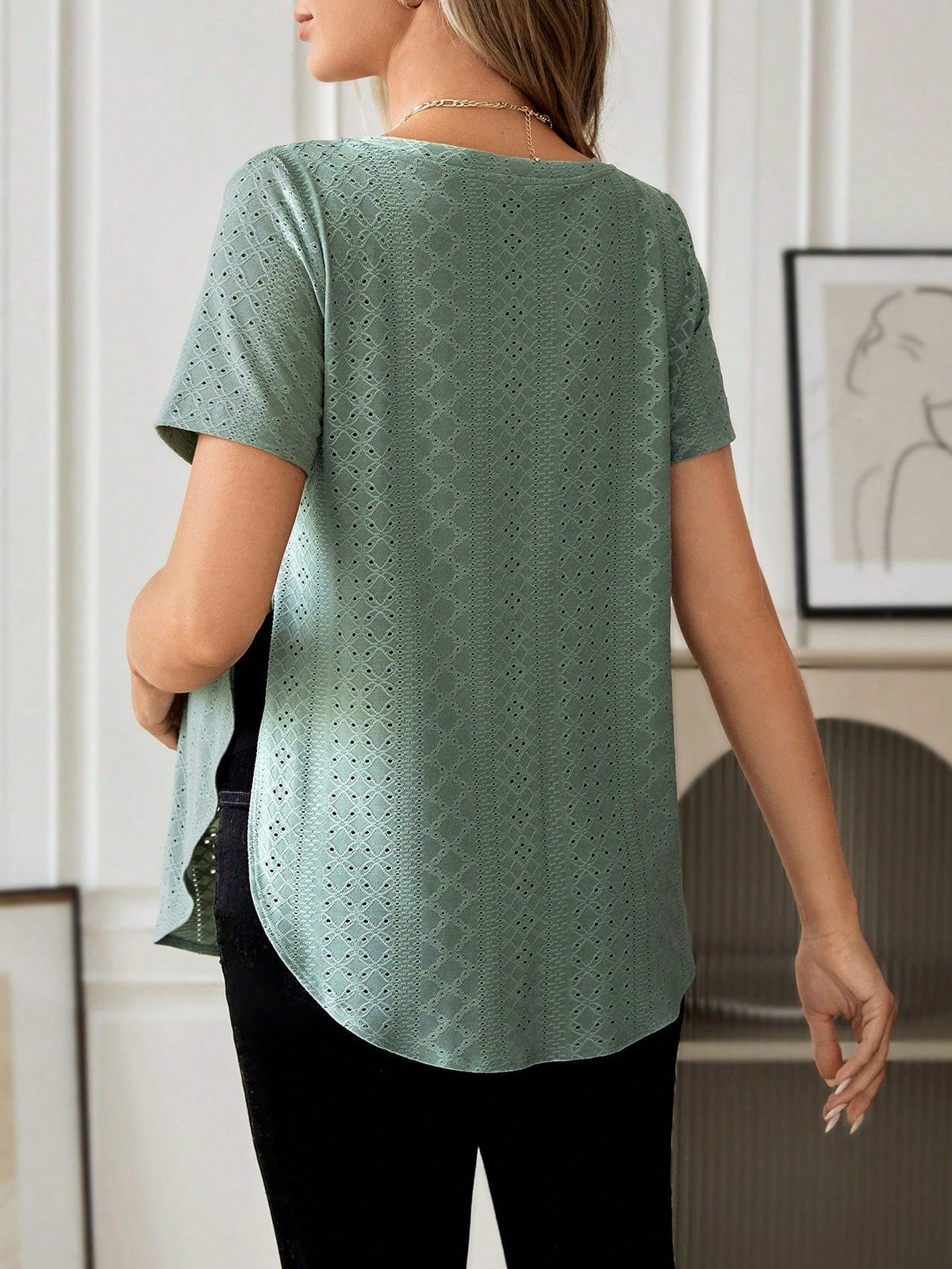 Blusa  Feminina Maternidade Bordado Sueli