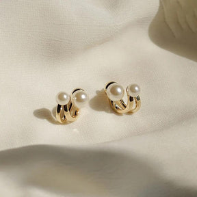 Brinco de Pérola Dourado